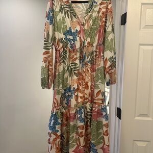 SHEIN Tropical Maxi Dress